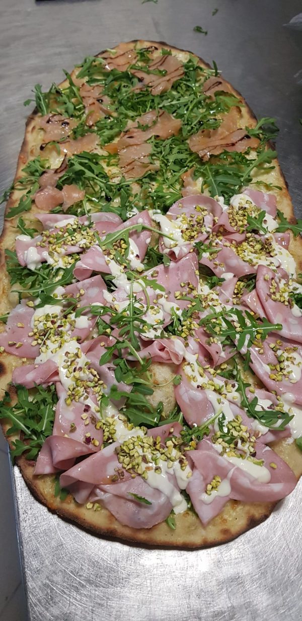 Mortadella Rucola Stracchino Granella Pistacchio Sfarinando